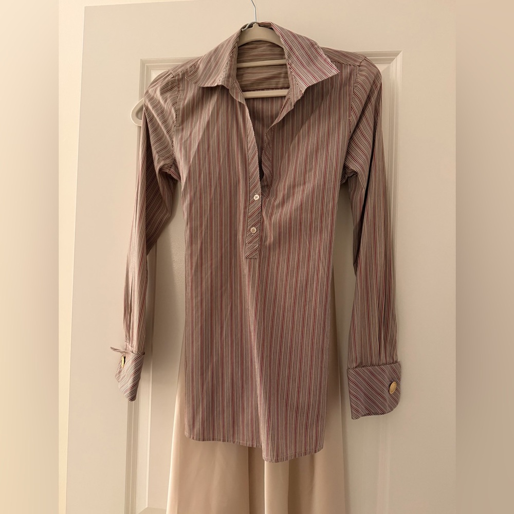 BCBGMaxAzria Multicolor Striped Shirt